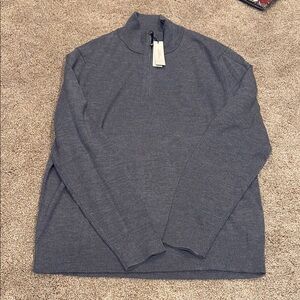 Banana Republic Gray Zip Up Sweater